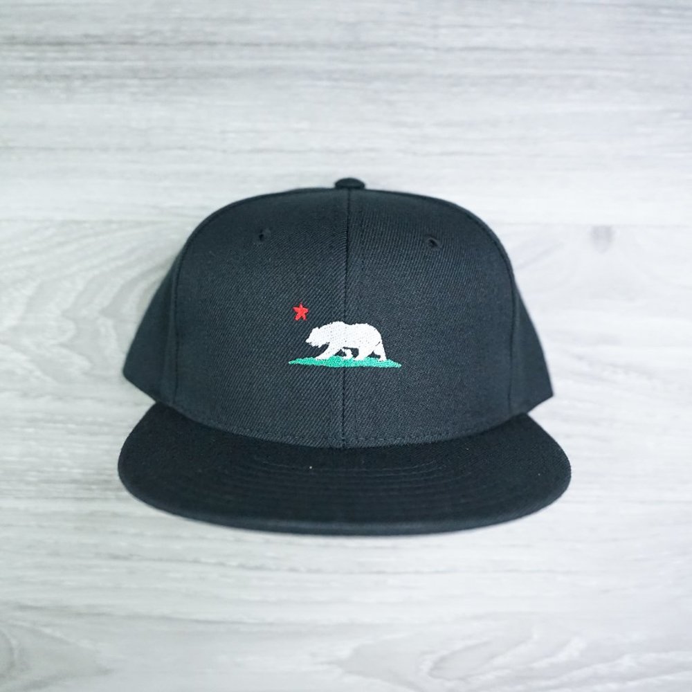 California Bear Black Snapback